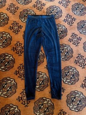 Blue velvet Leggings